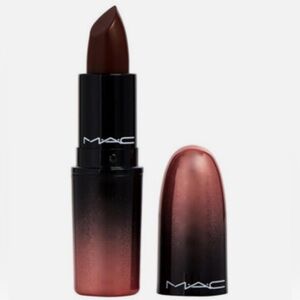 MAC Love Me Lipstick “DGAF” Chocolate Brown • Discontinued • NIB Swatched Once